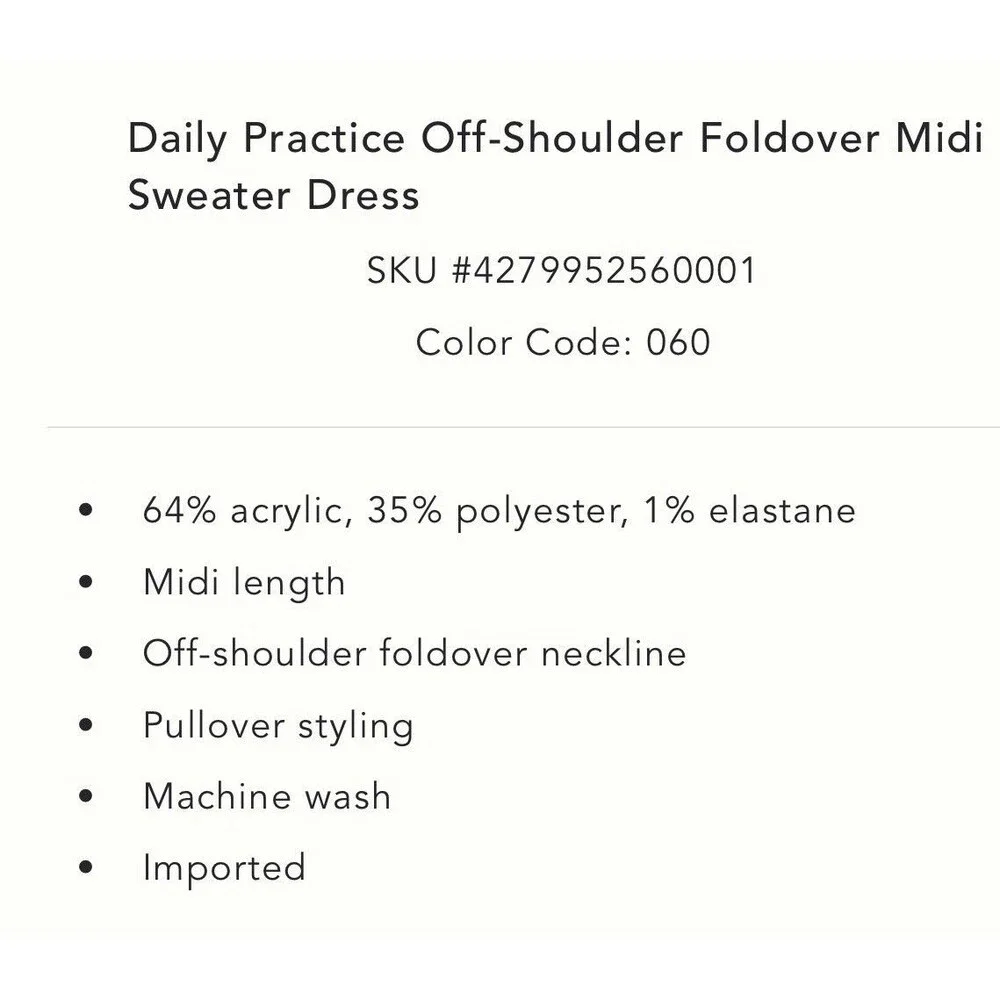 ANTHROPOLOGIE DAILY PRACTICE Women's New Maxi Sweater Dress 3X Gray Soft‎ Knit